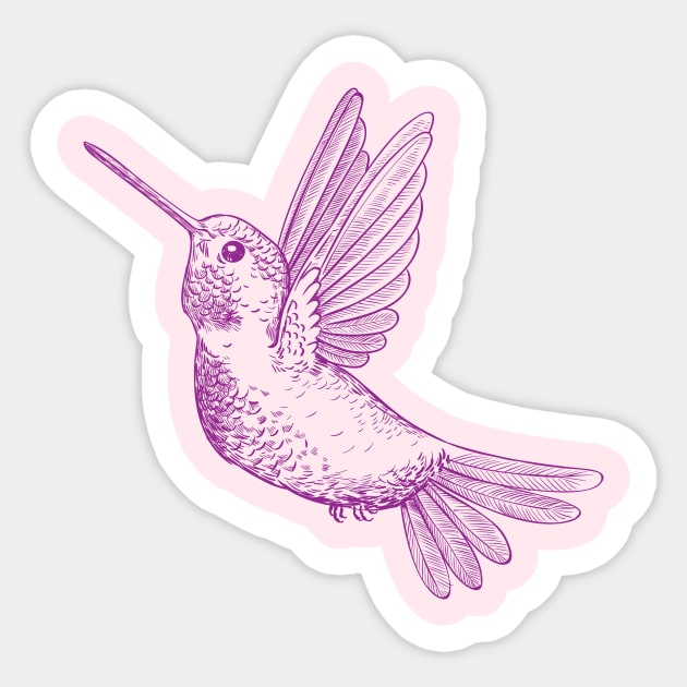 Hummingbird Sticker by katerinamk